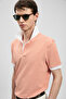 Landon Smart Men's Polo T-Shirt Orange - 4