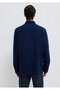 M Logo Embroidered Navy Blue Knitted Shirt Regular Fit / Regular Cut 0211789-70497 - 5