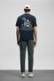 Mario Modern Graphic T-Shirt Navy Blue - 6