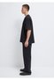 Logo Printed Black T-Shirt Relaxed Fit / Comfortable Cut 0613148-900 - 4