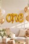 One Gold Foil Balloon - Baby Kids Party Celebration Set