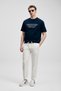 Frank Modern Graphic T-Shirt Navy Blue - 4