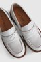 Anna Women's Leather Shoes Ecru - 3