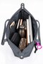 Vx-027 Women's Large Volume Shopper Bag Waterproof Parachute Fabric Lined & Durable Dark Gray - 7