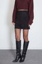 Elastic Waist Mini Suede Skirt - 7