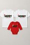 Daddy Mommy Baby New Year Santa Claus Christmas Printed Mother Father Child Family T-Shirt Combination