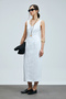 Honey Women's Sleeveless Linen Dress White - 5