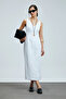 Honey Women's Sleeveless Linen Dress White
