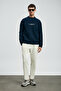 Dark Men's Sweatshirt Navy Blue