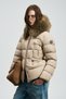 Klemantın Goose down Women's Coat Beige - 3