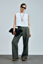 Hestia Women's Linen Trousers Khaki