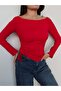 Kayık Yaka Side Tie Blouse - 2