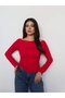 Kayık Yaka Side Tie Blouse - 3