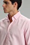 Danıel Men's Smart Casual Shirt Comfort Slim Fit Pink - 5