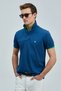Laon Smart Men's Polo T-Shirt Light Navy Blue - 2