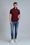 Laon Smart Men's Polo T-Shirt Slim Fit Claret Red - 2