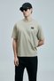 Mask Modern Graphic T-Shirt Beige - 3