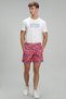 Geometric Men's Swim Shorts Orange - 3