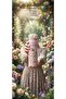 050-01-PINK YELLOW FLOWER PATTERNED STAINLESS STEEL THERMOS 500ML - 2