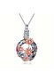 1PCS Lotus Crystal Urn Necklaces For Pet Ashes Container Round Cremation Keepsake Jewelry For Pet Me - 8