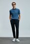 Glen Smart Men's Chino Pants Slim Fit Navy Blue
