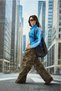Camouflage Pattern Women's Loose Fit Baggy Jeans - 8