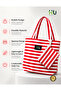 Zebra Pattern Fashion Bag – Stylish Trendy Handbag with Durable Material for Daily Use, Travel & Casual Outings - Red - 7