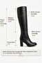 Z480173260 Black Rustic Thick Heeled Women's Boots - 8