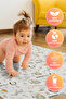 High Chair Cover Forest Animals 3 Pieces Roll of 10 - 2