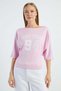 New York Printed Bat Sleeve Blouse - 2