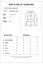 Women's Collarless V-Neck Single Button Blazer Jacket - 8