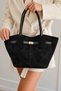 WOMEN'S MULTIPLE COMPARTMENTS LARGE VOLUME HAND AND SHOULDER BAG - 3