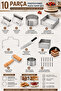 Professional Pastry Tools Set 10 Pieces - All Stainless Steel