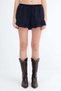 Linen Blend Shorts Ş19008 - 2