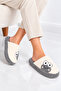 Women's Silent Sole Plush House Slippers with Frog Figure - 2