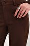 Suede Wide Leg Pants Pn17615 - 3