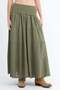 Elastic Waist Lined Long Skirt E18488 - 5