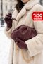 Burgundy Women's Chain Shoulder Bag