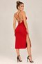 Rochie mini decupată cu spatele roșu - 3