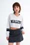Printed Crop Sweatshirt S10806 - 2