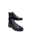 Men's Chelsea Boots Printed Leather Black Zippered - 4