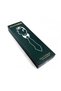 Green Beige Stripe Pattern Classic Tie with Handkerchief Kk13772 - 5