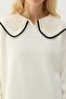 Knitted Sweater with Embroidery Detail - 4