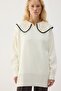 Knitted Sweater with Embroidery Detail - 3