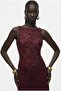 Payet Halter Yaka Elbise - 4