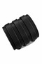 Handcrafted Triple Strap Black Distressed Men's Leather Bracelet - 2