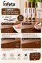 3-Piece Furniture Touch-Up Pen Set Light Medium Dark Brown Wood Scratch Concealer - 3