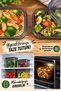 Set of 12 Jumbo Size Labeled Square Food Storage Containers 1750 ml - Hard Lid Large Jar - 5