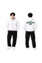 Unisex 3-Thread Hooded Oversized Cardigan with Metal Zipper - 8