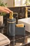 Stylish Gold Color Detailed Liquid Soap Dispenser with Sponge Holder for Kitchen or Bathroom, Domestic Production - 4